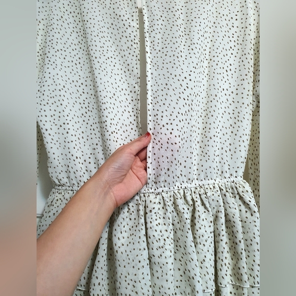 Open-back chiffon mini dress XS - Picture 3 of 5